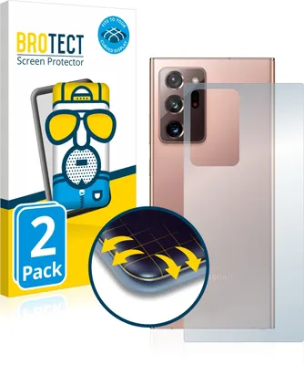 Produktbild von 2x BROTECT Fullscreen Schutzfolie für Samsung Galaxy Note 20 Ultra / 5G (Rückseite) Displayschutz Folie Fullcover Matt Entspiegelungsfolie