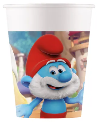 Produktbild von Die Schlümpfe Joyful 8 Stk 200 ml Kunststoffbecher