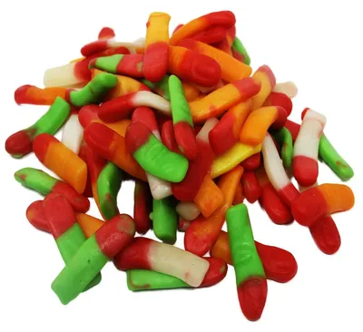 Immagine prodotto di Gomme di frutta gelatinose con dita colorate e fruttate, dolci halal 1000g