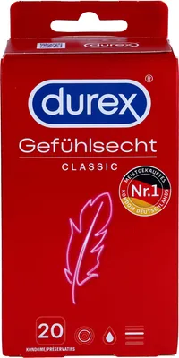 Produktbild von Durex Gefühlsecht Classic Kondome, 20 St. Kondome