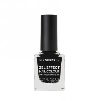 Produktbild von KORRES Gel Effect Nagellack Nr. 100 Schwarz 11 ml