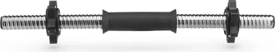 Produktbild von Gymtek® Činka - délka 45 cm, Ø 24 mm - Nakládací jednoduchá činka - Krátké rukojeti, činky pro domácí posilovnu