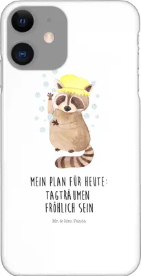 Produktbild von Mr. & Mrs. Panda Iphone 11 Handyhülle Waschbär - Weiß - Geschenk, Seifenblasen, Hülle, Fröhlich, Cover, Waschen, Handy Schutzhülle, Plan, Tiere, Tagträumen, Smartphone