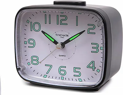 Obrázok produktu pre Analógový budík Timemark 12 x 9,5 x 6,5 cm Black Classic
