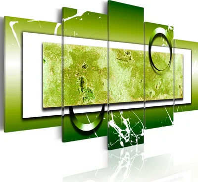 Produktbild von Modernes Wandbild 051433 (100x50) - 5 Teilig Bilder Fotografie auf Vlies Leinwand Foto Bild Dekoration Wand Bilder Kunstdruck Abstrakt