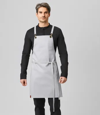 Produktbild von Latzschürze B 70 x L 80cm, silbergrau : 65% Polyester 35% Baumwolle 235 g/m² : silbergrau