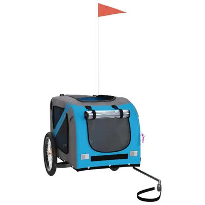 Produktbild von Stabli Fahrradanhänger Hunde Blau und Grau Oxford-Gewebe und Eisen - DE736579 - Fahrradanhänger