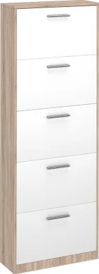 Produktbild von Schuhkipper Vicco Gizmo Weiß/Sonoma 59 x 169.5 cm, Model 36733