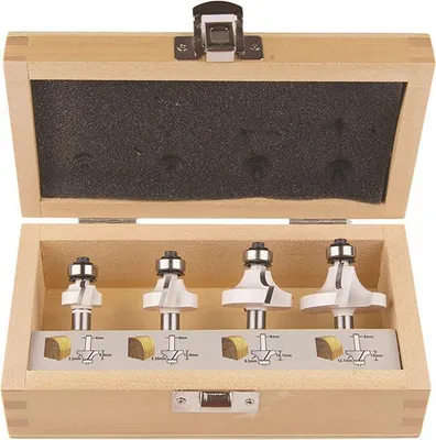 Image de Coffret de 4 fraises à bois sur queue de 8 mm - MAKITA D-53534