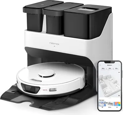 Produktbild von Roborock S7 Max Ultra Robot Vacuum Cleaner 5500Pa s dokovací stanicí Empty Wash Fill Robot Vacuum Cleaner Vyhýbání se překážkám Horkovzdušné sušení APP Mopping Robot White