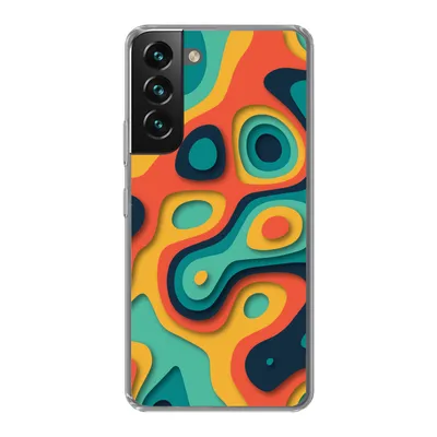 Produktbild von MuchoWow® Handyhülle Schutzhülle Hülle für Samsung Galaxy S22 Kreis - Muster - Farben Silikon Softcase Handy Hülle - Mobiltelefonhülle