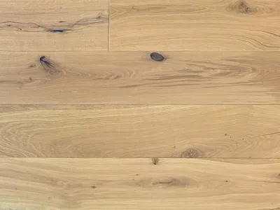 Produktbild von BASICfloor | 2,812 m² | Braun 14mm Parkett Eiche Landhausdiele, Handgehobelte Rohholzoptik, 3 Schicht Klickparkett, Rustikale Oberflächenstruktur, Naturgeölt, 3mm Nutzschicht, Verlegefertig
