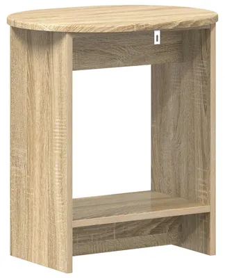 Image de vidaXL Table d'appoint en chêne Sonoma 50 x 39,5 x 55 cm, bois d'ingénierie