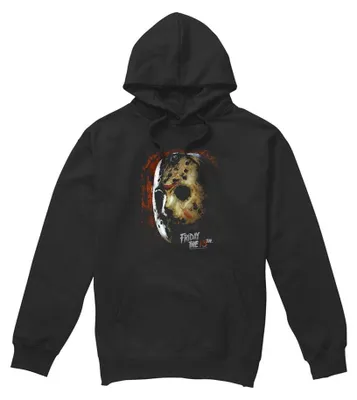 Immagine prodotto di Felpa con cappuccio "Maschera della Morte" ispirata a Venerdì 13, unisex, per uomo/donna, modello TV40734 (XXL), colore nero