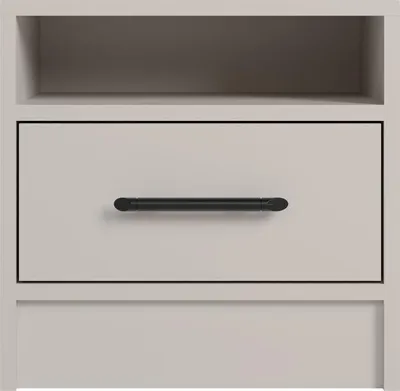 Produktbild von Masseno Nachttisch VANO Nachtschrank Beistelltisch für Schlafzimmer 40 x 40 x 35 cm Kaschmir
