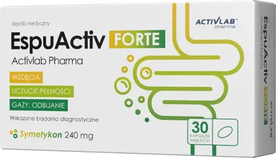 Produktbild von Activlab Pharma EspuActiv Forte – Symetikon 240 mg (30 Softgel-Kapseln)