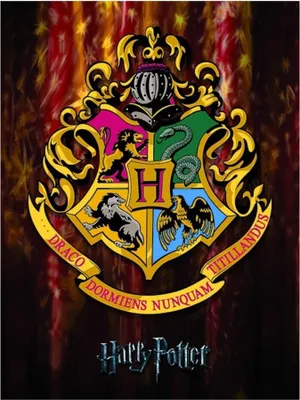 Produktbild von Harry Potter - Gerahmter Leinwanddruck, Hogwarts Wappen PM3552 (80 cm x 60 cm) (Bunt)