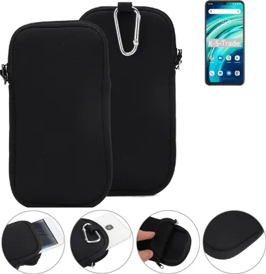 Produktbild von K-S-Trade Neopren-Hülle Handyhülle kompatibel mit UMIDIGI A9 Pro Schutzhülle Neoprenhülle Sleeve Schutz-Hülle Gürtel Tasche Case Holster