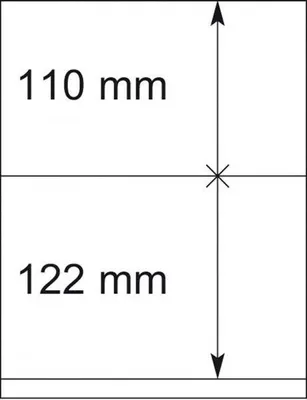 Produktbild von Lindner 802207P T-Blanko-Blätter - 10er-Packung