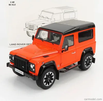 Immagine prodotto di Modello in scala 1:18 della Land Rover Defender 90 Works V8 70th Edition, anno 2018, colore arancione