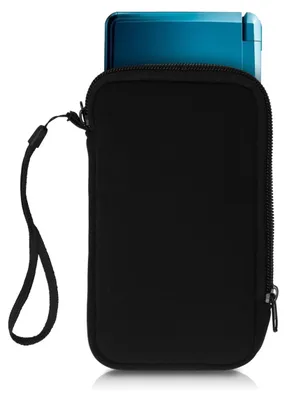 Produktbild von kwmobile Tasche kompatibel mit Nintendo 3DS XL - Handheld Spielekonsole Neopren Hülle in Schwarz