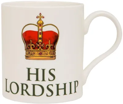 Porzellantasse His Lordship Motiv 300 ml 1 Stück