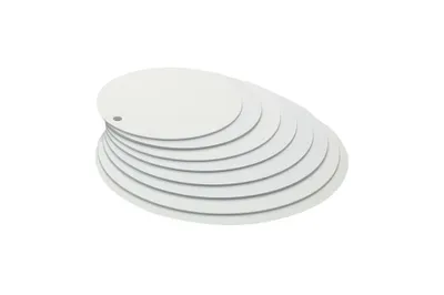 Produktbild von Tortenuntersetzer Tortenunterlage Tortenretter Kuchenretter Weiß °34cm/Stärke 3mm Hochwertiger Kunststoff