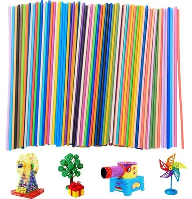 Produktbild von 300 Stück 3D Stift Filament in 30 Farben für kreative 3D Druckprojekte - PCL 0,3 cm Nachfüllungen