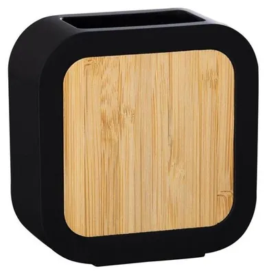 Image de Verre MAREN, noir/bambou