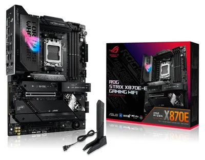 Produktbild von ASUS ROG STRIX X870E-E GAMING WIFI, AMD, Sockel AM5, DDR5-SDRAM, 192 GB, DIMM, Zweikanalig