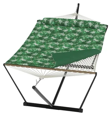 Produktbild von Hängematte, Tragbares Design, Einfache Einrichtung, Grüne Palmenblätter