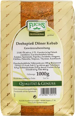 Obrázok produktu pre Fuchs Professional zmes korenia na ražniči 1000g