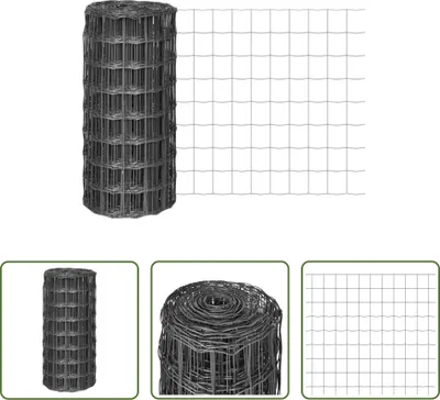 Zdjęcie produktu dla The Living Store Eurofence stalowy 10 x 0,8 m szary