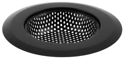 Image de Filtre pour lavabo - Tissu en acier inoxydable - 11,5 cm - Noir