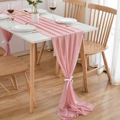 Produktbild von Tafellinie aus Stoff in Oudrosa für Hochzeiten und Geburtstage