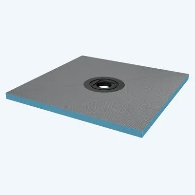 Image de doporro Receveur à Carreler Recoupable sur Mesure pour Douche Bac de Douche avec Pente Intégrée 90x90x4cm Design XPS