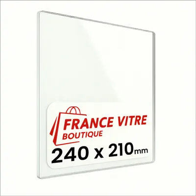 Produktbild von CASTMASTER - modell : aldbury-cm060 - 240 x 210 x 4 mm - Kaminglas - Ofenglas - Ersatz-Kaminscheibe - feuerfestes Glas - France Vitre