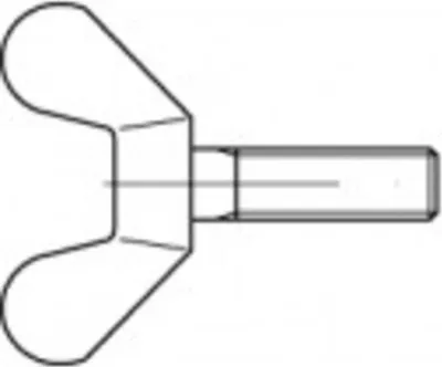 Produktbild von TOOLCRAFT 1060604 Flügelschraube M8 30 mm DIN 316 Edelstahl A2 10 St.