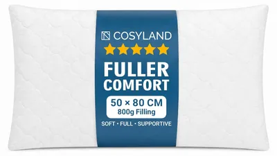 Produktbild von 2 gesteppte Kissen für Bett oder Hotelstil