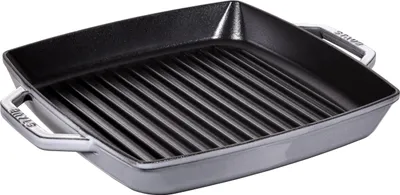 Productafbeelding van Gietijzeren grillpan met twee handgrepen, 28 cm