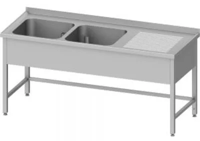 Produktbild von Spültisch ohne GB 1200x600 - 2xBecken links - AK