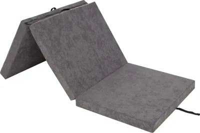 Image de Matelas pliant "BEN" - 195×80×8 cm - pliable, housse lavable, tissu Aloba, comme lit d'invité, tapis d'entraînement ou pouf | PillowPrim
