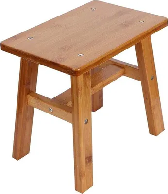 Produktbild von Famanu Kinderhocker aus Holz - Vielseitig einsetzbar für Küche, Bad und Schlafzimmer - 30 x 25 x 4 cm
