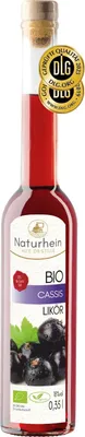 Produktbild von Cassis Likör: 20 % Fruchtsaft, intensive schwarze Johannisbeere – Genuss pur : 350ml Nach Flaschengroesse filtern: 350ml