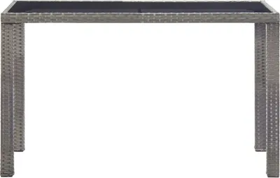 Immagine prodotto di Tavolo da Giardino Antracite 123x60x74 cm in Polyrattan