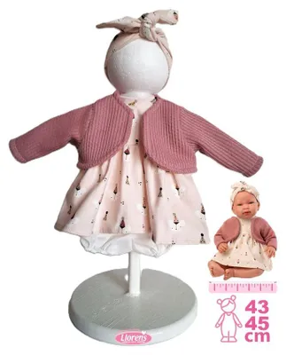 Obrázok produktu pre Llorens M844-006 Oblečenie pre bábiky NEW BORN, veľkosť 43–45 cm