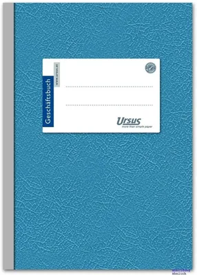 Produktbild von Geschäftsbuch A6 70g/qm Hartpappe 96 Blatt liniert Packung mit 10 Stück