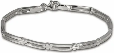Image de SilberDream Bracelet femme Trendy argent sterling mat 19cm argent SDA407