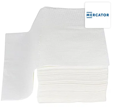 Zdjęcie produktu dla Ręcznik papierowy Mercator biały 40 x 70 cm 100 szt. clean air laid białe chusteczki