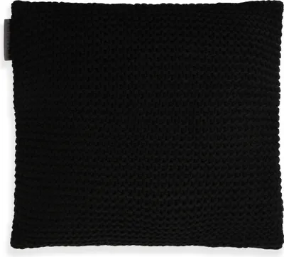 Produktbild von Knit Factory Vinz Kissen - Schwarz - 50x50 cm